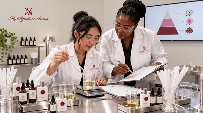 A guided fragrance blending workshop